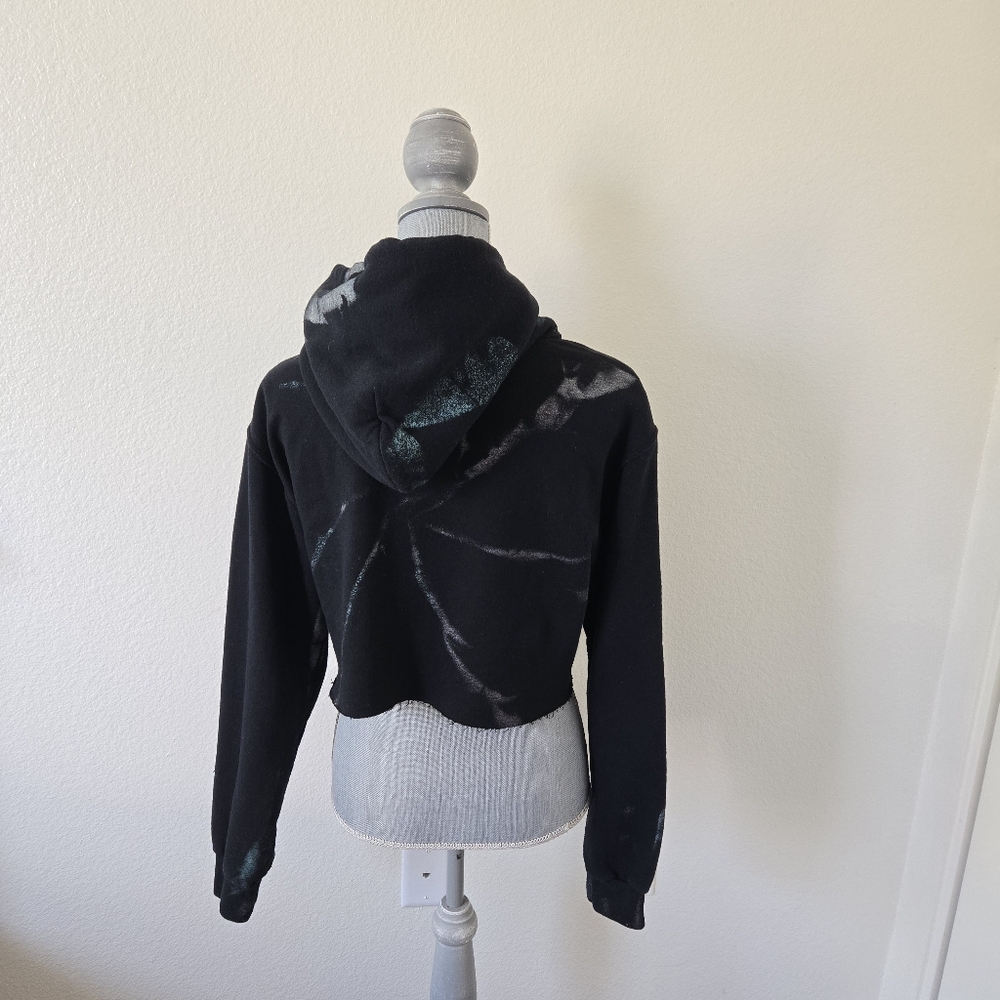 MYRRHE Tracksuit Hoodie Jogger Set Small Black Paint Splatter Grunge Streetwear - Picture 5 of 16